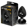 Blackgem Plug Anal Metalico con Joya Negro Talla L