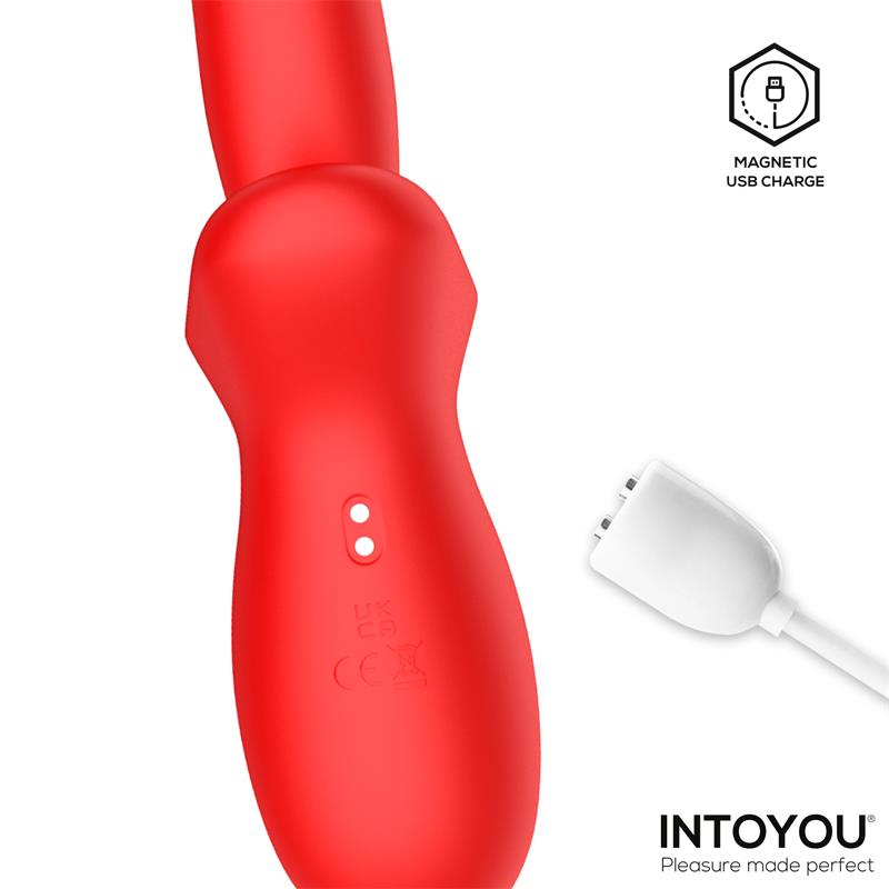 Vyron Vibrador con Thrusting y Biting Mordisqueo
