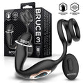 Bruce Masajeador Prostatico 360º y Doble Anillo con Vibracion