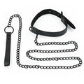 Collar con Correa Negro Mate