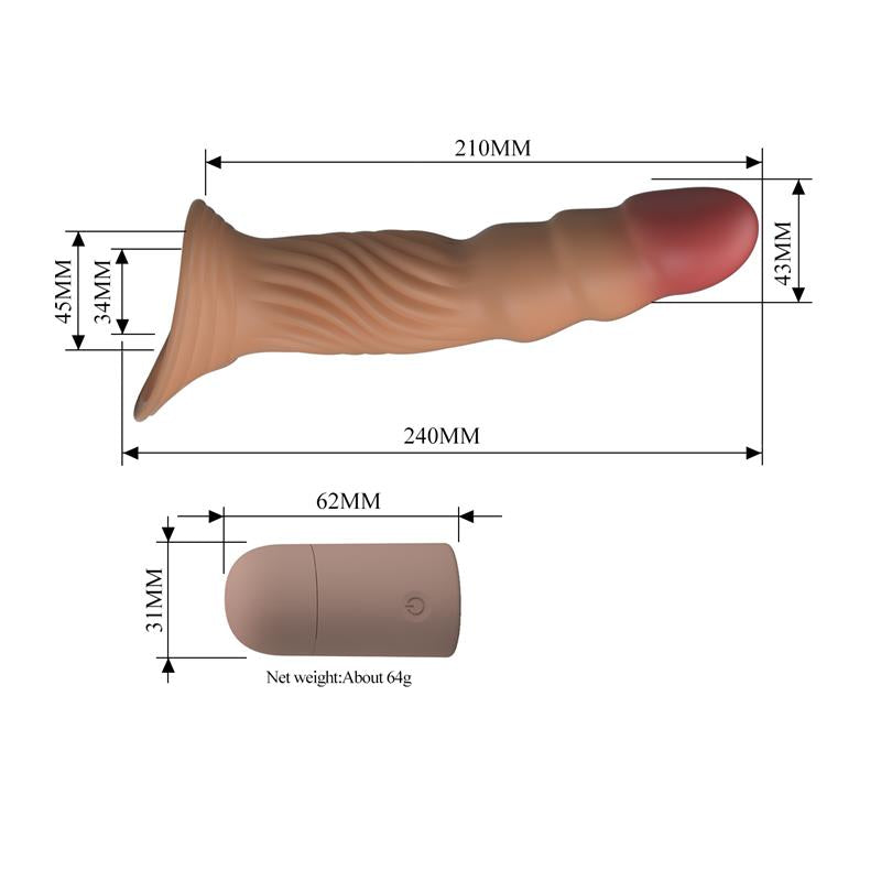 Funda para el Pene con Vibracion