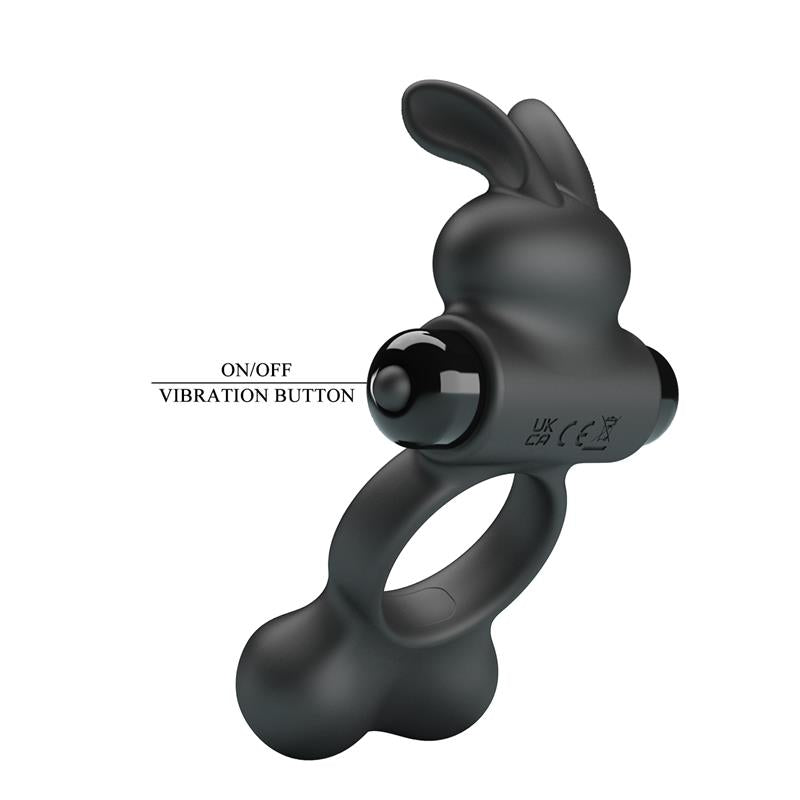 Yusuf Anillo para el Pene con Bolas de Metal 2x33gr