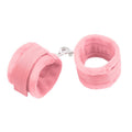 Esposas de Tela con Velcro para Munecas con Pelo Largo Rosa