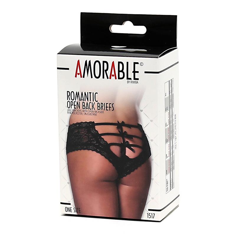 Braguitas Tipo Corset Negras Talla Unica