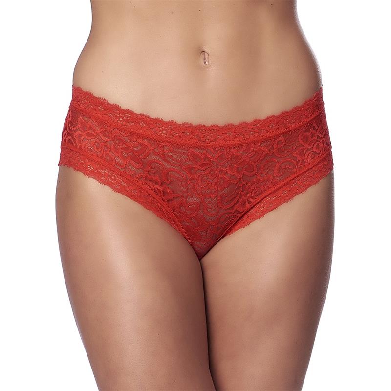 Braguitas Ancha Tipo Corset Rojas Talla Unica