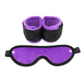 Esposas y Mascara Ajustables Purpura