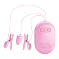 Surprise Box Huevo Vibrador y Pinzas para Pezones con Electro Estimulacion Rosa