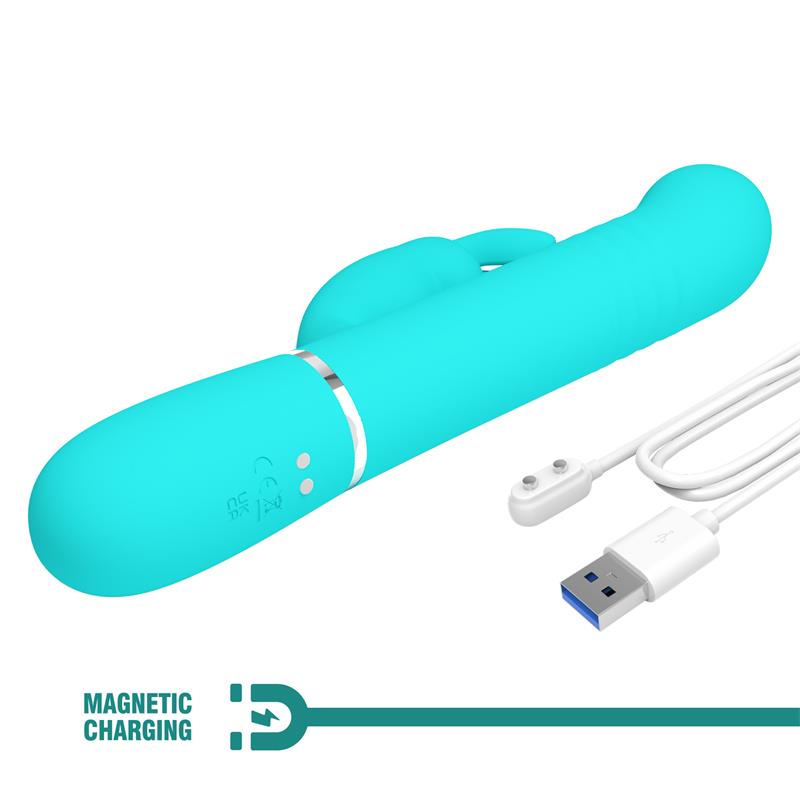 Coale Vibrador con Bolas Rotatorias y Up and Down USB