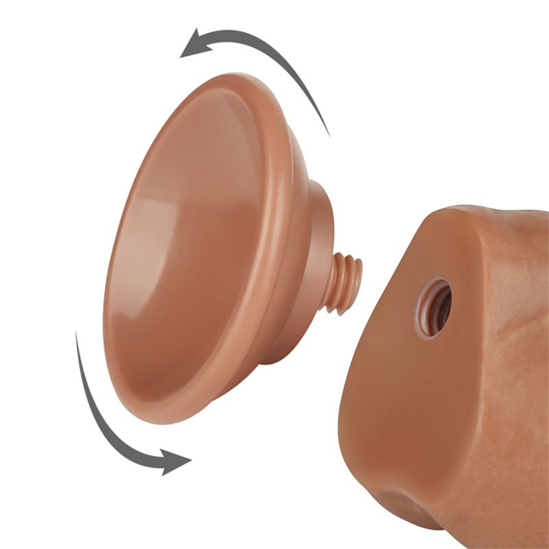 Dildo con Piel Retractil 75 Bronceado