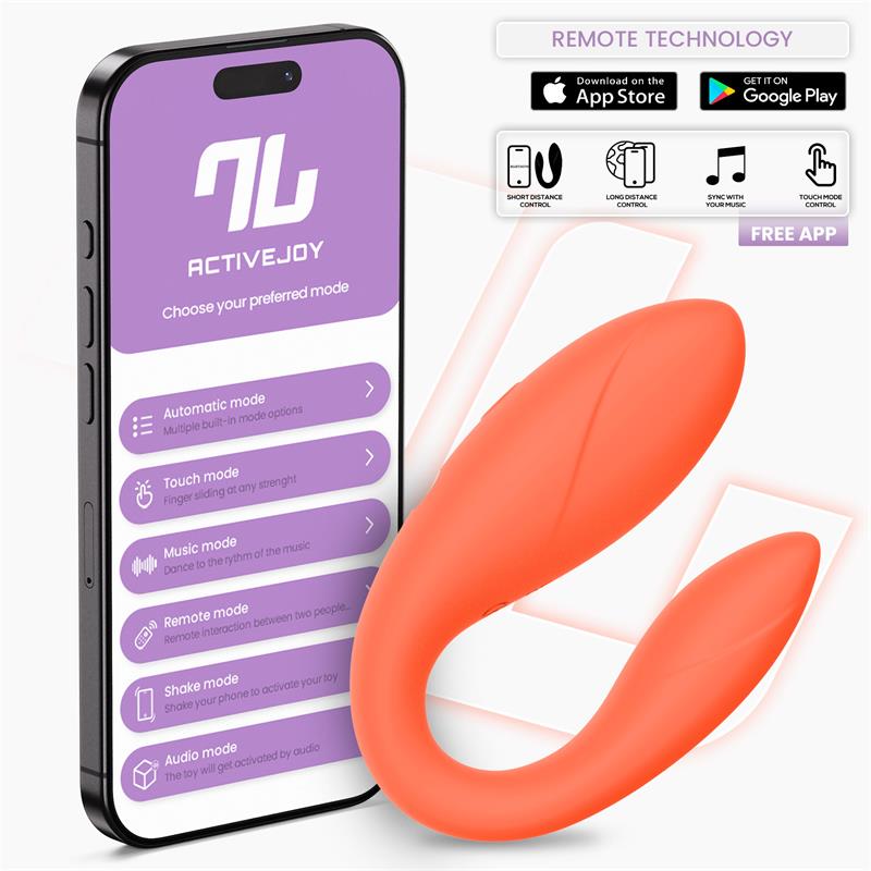 Juguete para Parejas con APP Flexible Salmon