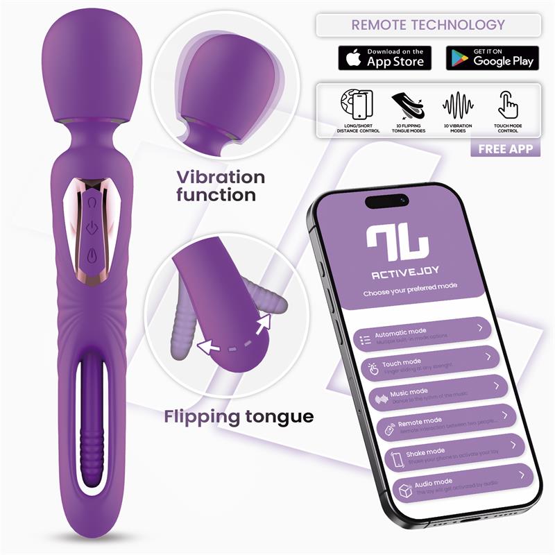 Salma Masajeador con Flipping Tongue y Vibracion con App
