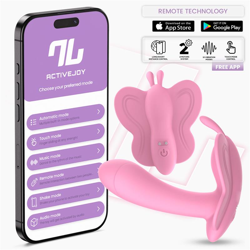 Wingy Estimulador Mariposa con APP Rosa