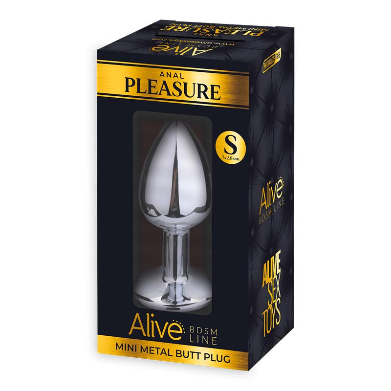 Plug Anal con Joya Negra Talla S