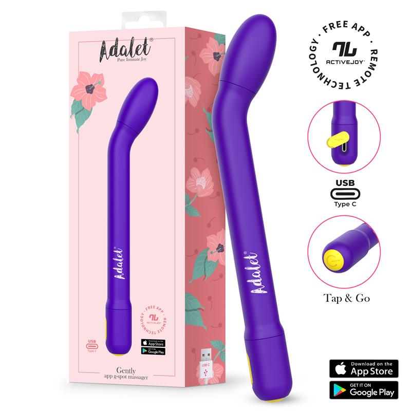 Gently Estimulador Punto G con APP Purpura