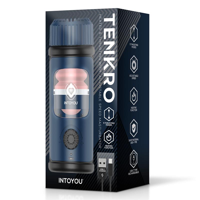 Tenkro Masturbador con Thrusting y Calor USB C